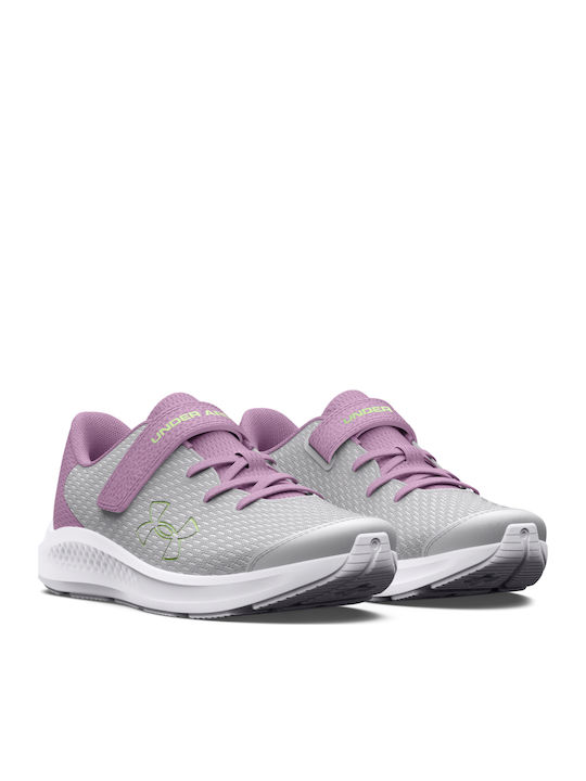 Gps Pursuit 3 Kids Sports Shoes Running with Hoop & Loop Closure Gray
