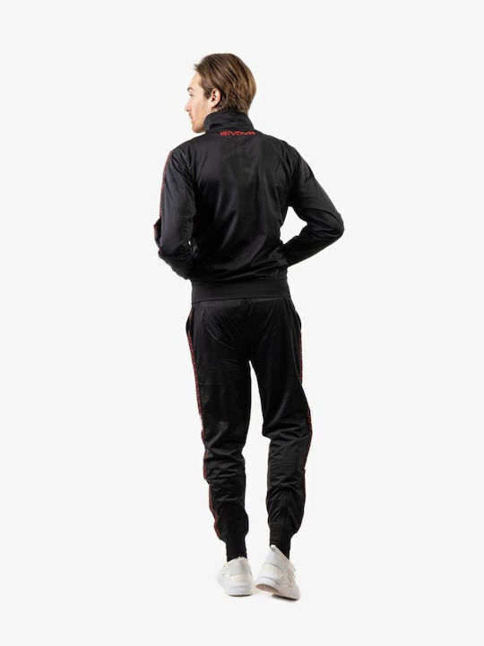 Givova Men's Sweatpants with Rubber Black