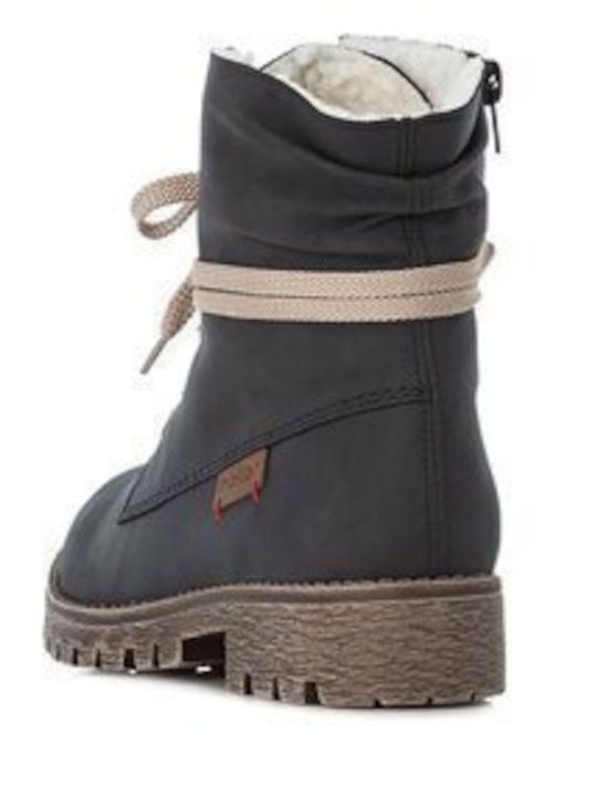 Stiefeletten Damen Marineblau