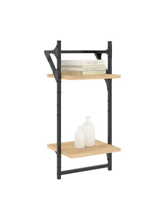 Regale Wand Sonoma Oak 2Stück 30x25x65cm