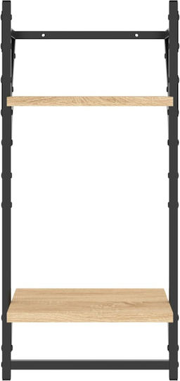 Regale Wand Sonoma Oak 2Stück 30x25x65cm