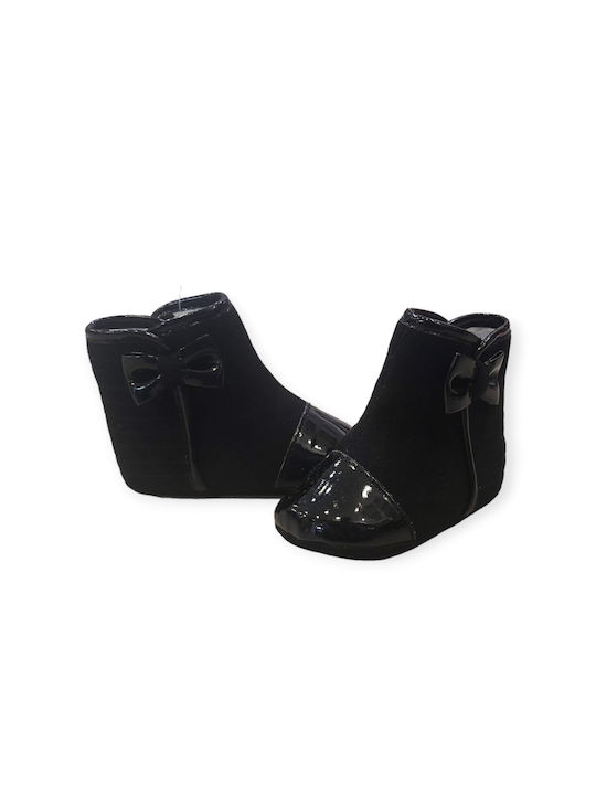 Bacio & Bacio Baby Booties Black