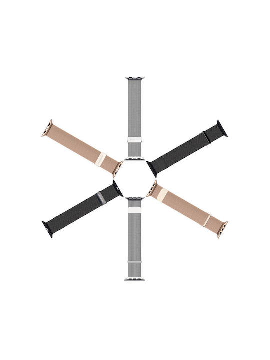 Dux Ducis Λουράκι Ανοξείδωτο Ατσάλι Μαύρο (Apple Watch 38/40/41mm) 0009096576