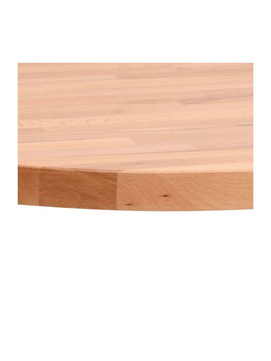 vidaXL Rund Tischoberfläche aus Massivholz Beech 30x30x1.5cm 355927 1Stück