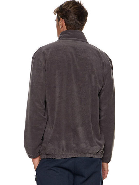 Men's Fleece Cardigan Black