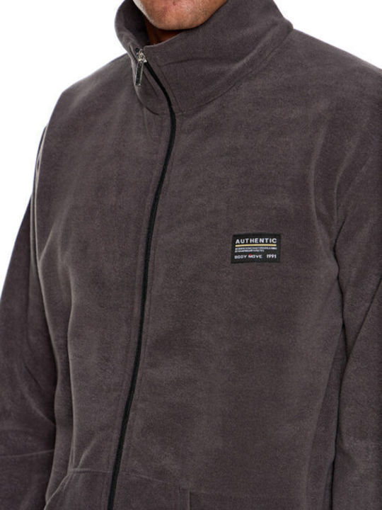 Men's Fleece Cardigan Black