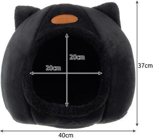 Purlov Nest Cat Black 40x40x37cm