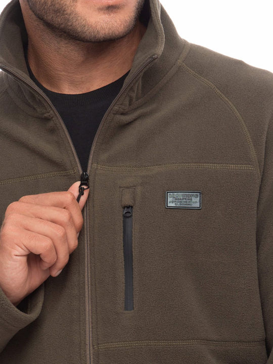 Ανδρική Ζακέτα Fleece Khaki