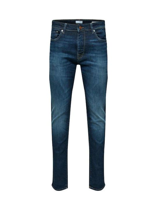Men's Jeans Pants with Slim Fit Dark blue.