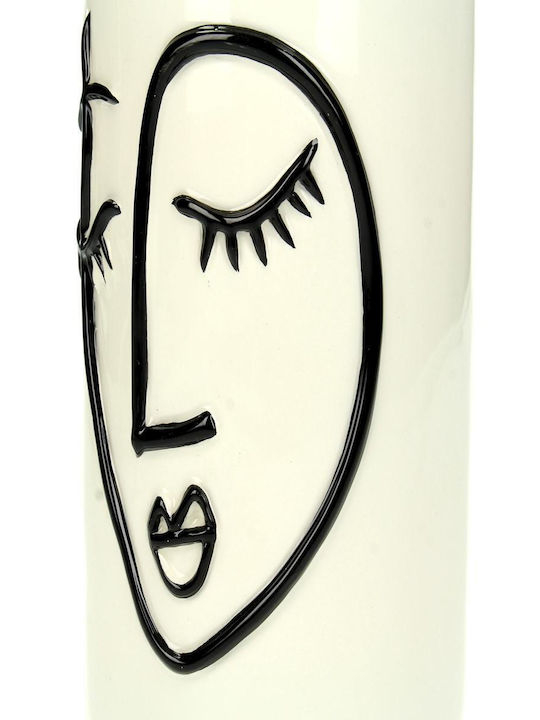 ArteLibre Ghiveci Ceramică Alb 11x11x17.5εκ.