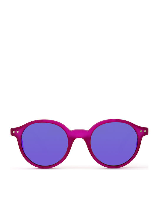 Sun's Good Oval Kids Sunglasses with Mirror Lenses Purple