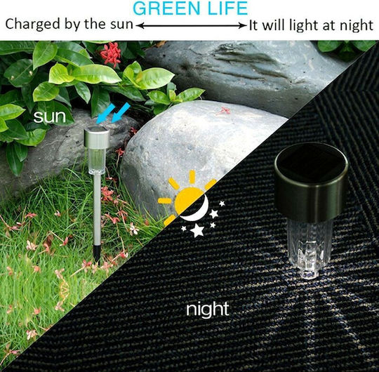 Set 10 Eingesteckte Solarleuchten 0.5W IP44 4.7cmx31cmcm