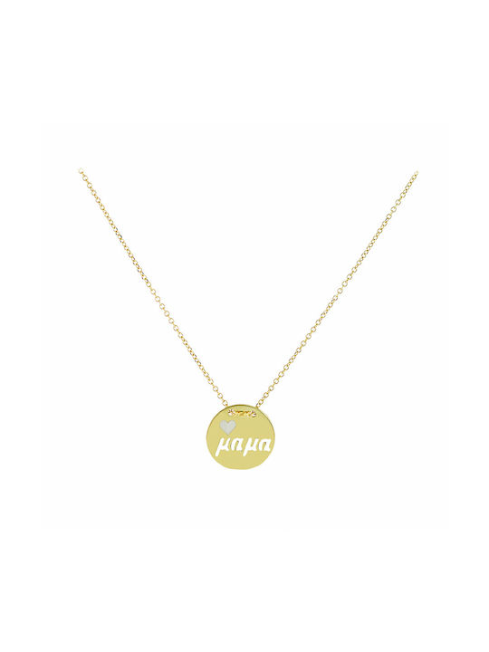 Necklace Mum from Gold 14K