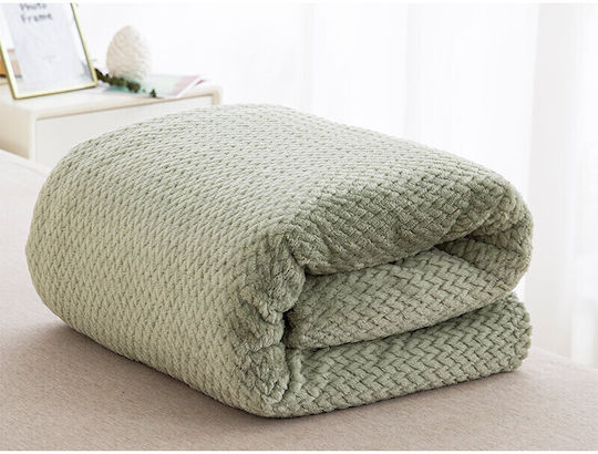 Liolios Home Jf-09 Fleece Blanket Double 220x240cm Green