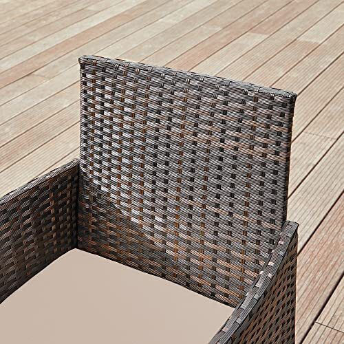 Garten- und Outdoor-Möbelsets Typsatz Wohnzimmer 4 Stück Songmics