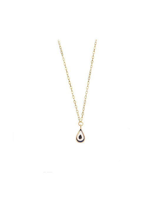 Senza Necklace Eye from Gold Plated Silver