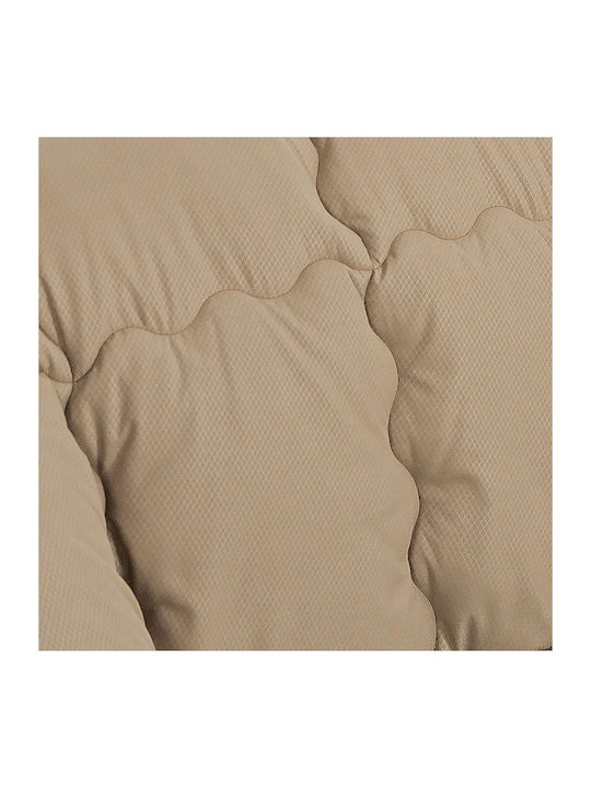 Adam Home Quilt Single with Hollowfiber Filling 160x220cm 600 Beige