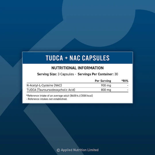 Applied Nutrition Tudca & Nac 800mg Supliment Special Alimentar 90 capace