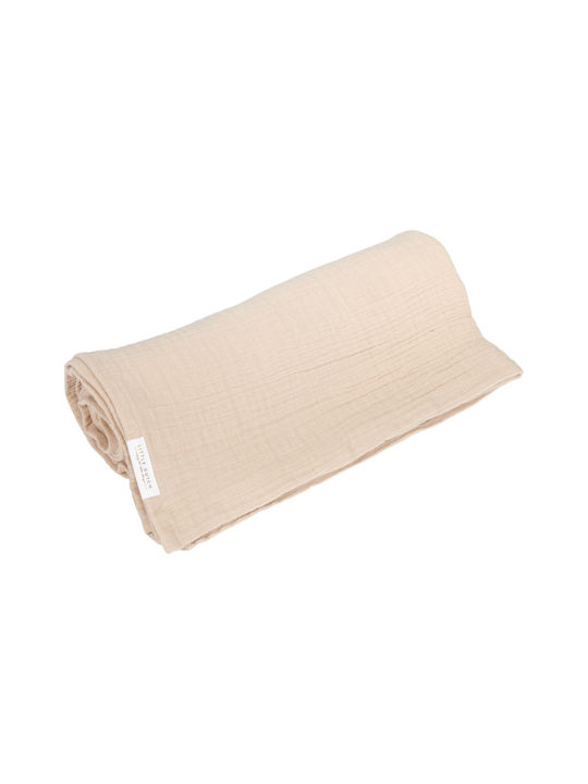 Little Dutch Πάνα Αγκαλιάς από Μουσελίνα Beige 120x120εκ.