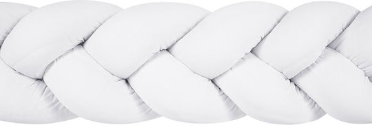 Baby Oliver Πάντα Πλεξούδα Λευκή 200x20cm