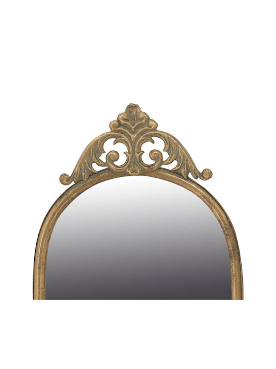 Fylliana Wall Mirror Full Length Oval with Gold Metallic Frame 126.5x27cm 1pcs