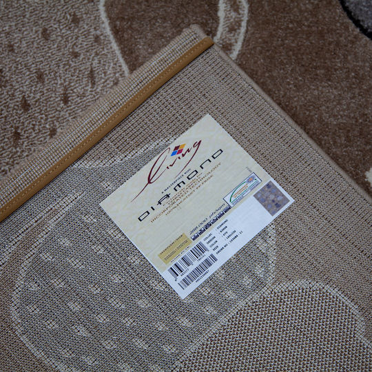Tzikas Carpets Diamond 63908-070 Kinder Teppich Braun 160x230cm