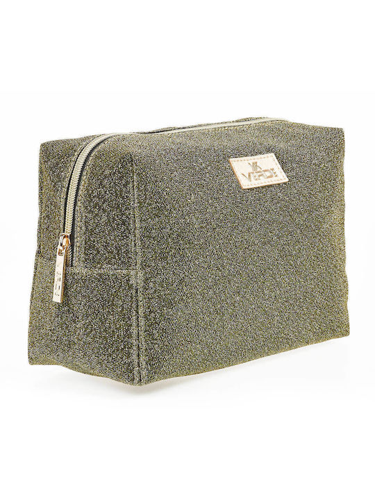 Verde Damen Necessaire in Gold Farbe