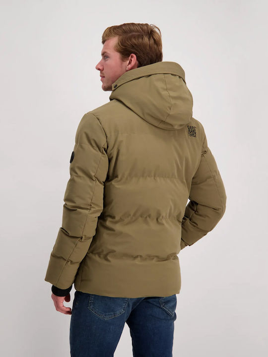 Cars Jeans Men's Winter Jacket Khaki