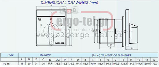 Rade Koncar Rotary Comutator Industrial 057-112001090