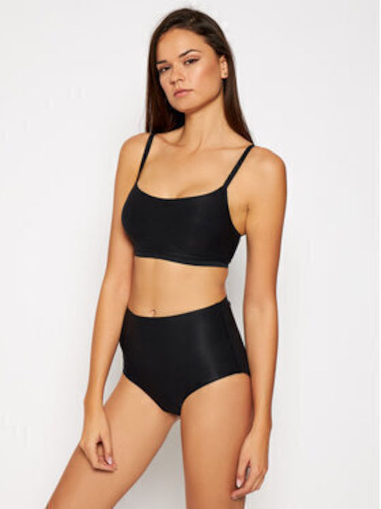 Hochtailliert Damen Slip Black
