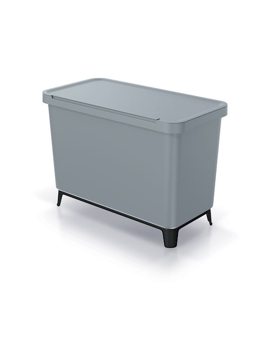 Prosperplast Office Plastic Waste Bin 10lt Gray