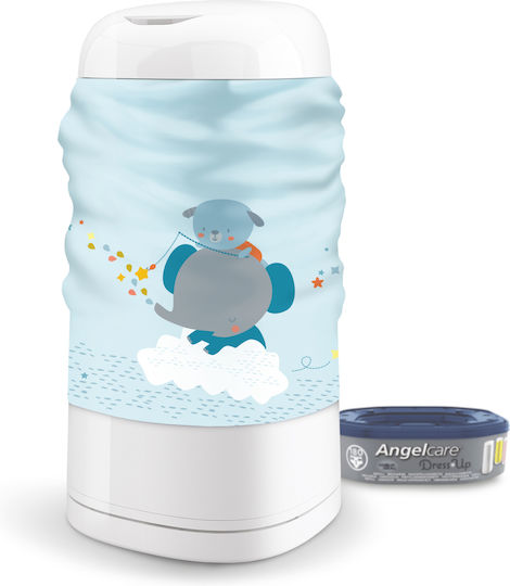 AngelCare Decorative Cover for Diaper Bin Blue