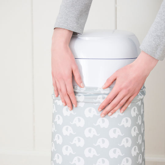 AngelCare Decorative Cover for Diaper Bin Gray