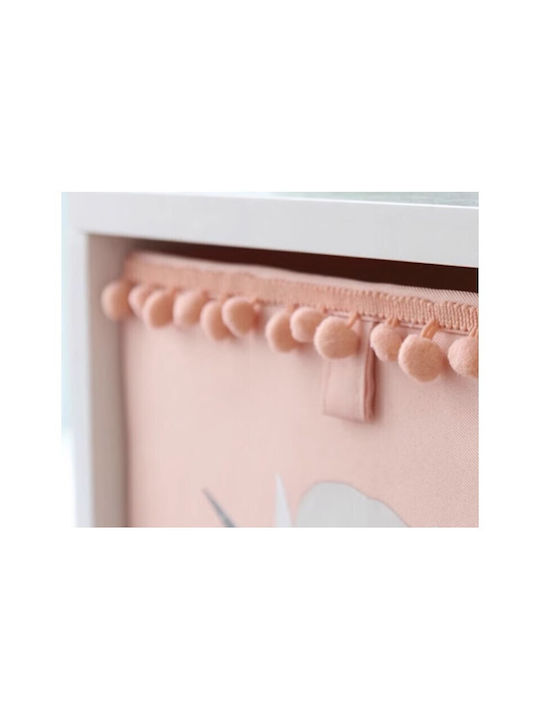 ecarla Children's Storage Box Boho Pink Elephant Pink 1pcs
