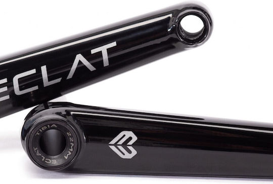 Eclat Tibia Bicycle Cranks Black BMX Crank Arm Set 170mm