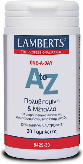 Lamberts A to Z Multivitamins Multivitamin for Energy 30 Tablets