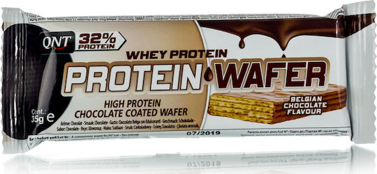 QNT Protein Wafer Блокче с 32% Протеин & Вкус Belgian Chocolate 35гр