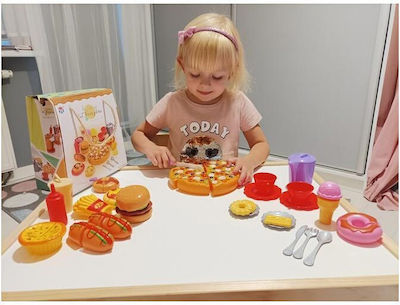 Kruzzel Cooking Toy / Kitchen Utensils Σετ Fast Food for 3+ Years Old 42pcs