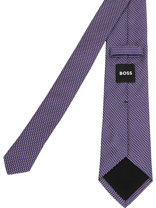 Boss Ανδρική Γραβάτα Μεταξωτή με Σχέδια Boss Ανδρική Γραβάτα Μεταξωτή με Σχέδια