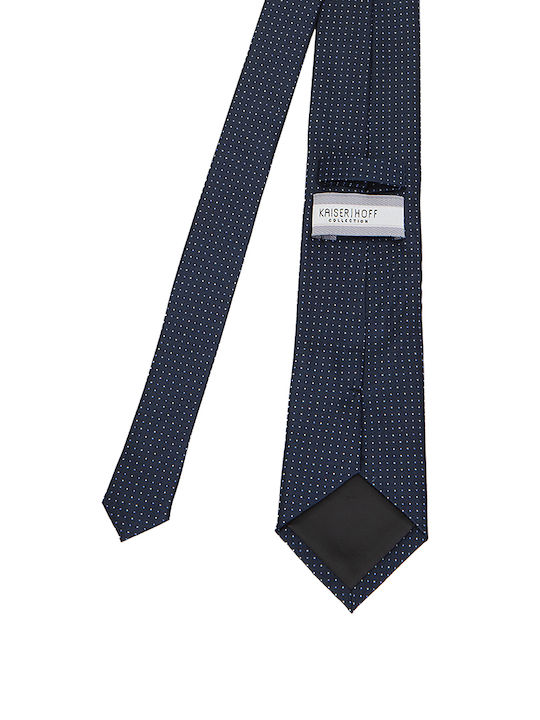 Kaiserhoff Men's Tie Synthetic Printed in Blue Color