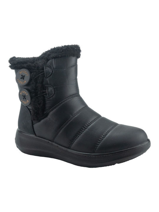 Mysoft Damen Knöchelstiefel Schwarz