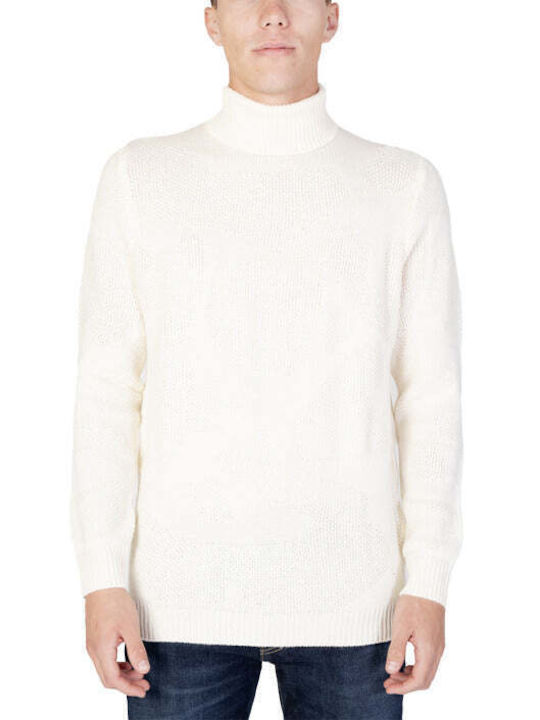 Antony Morato Men's Long Sleeve Sweater Turtleneck White