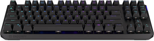 Endorfy Thock Ασύρματο Gaming Μηχανικό Πληκτρολόγιο Tenkeyless με Kailh Box Black διακόπτες και RGB φωτισμό (Αγγλικό US)