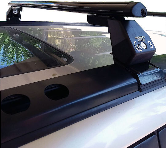 Hermes Aluminum Car Roof Bars for Suzuki Grand Vitara 3D Set with Roof Rack Legs Black