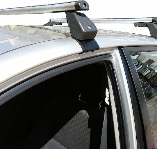 Hermes Aluminum Car Roof Bars for Toyota Corolla 5D Set with Roof Rack Legs Black