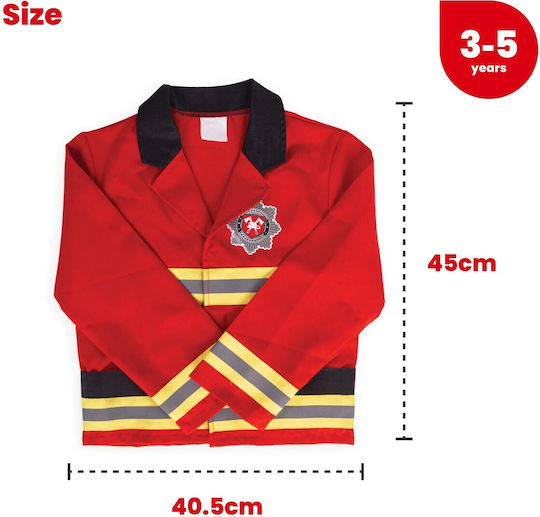Kidslife Feuerwehrmann-Kostüm mit Zubehör