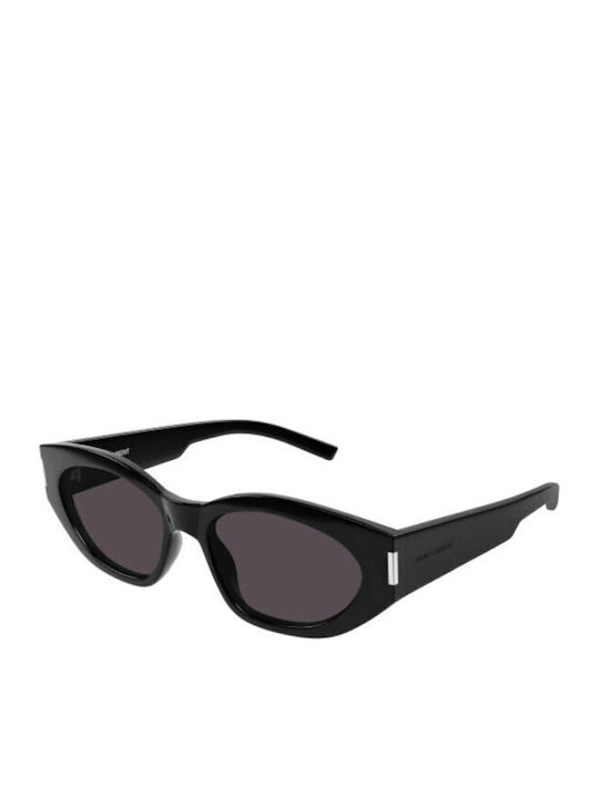 Ysl Unisex Γυαλιά Ηλίου με Μαύρο Κοκκάλινο Σκελετό και Μαύρο Φακό SL 638 001