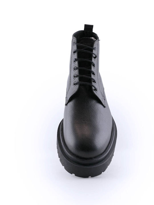 Piele Negru Ghete barbati