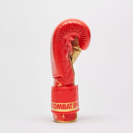 Leone 1947 Boxhandschuhe Leder für Kampf Rot