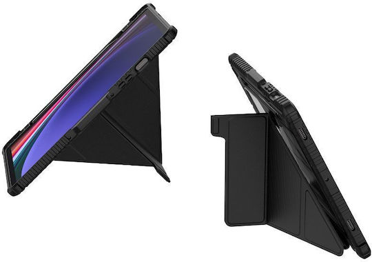 Nillkin Bumper Pro Flip Cover Protectoare Din Piele Neagră Galaxy Tab S9
